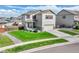 Charming two-story home with a well-maintained lawn, two car garage and inviting front porch at 562 Gallo St, Brighton, CO 80603