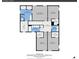 Second floorplan showcasing bedrooms, baths, walk-in closets, laundry room and hall at 562 Gallo St, Brighton, CO 80603