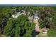 Aerial view of residential neighborhood with mature trees and mountain views at 449 Lowell Blvd, Denver, CO 80204