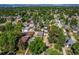Aerial view showcasing a lush residential neighborhood with tree coverage at 449 Lowell Blvd, Denver, CO 80204