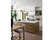 Modern kitchen showcasing a marble island, sleek cabinetry, and designer lighting at 346 Elm St, Denver, CO 80220