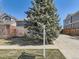 Well-maintained front yard with a mature tree, offering shade and curb appeal at 24704 E Chenango Dr, Aurora, CO 80016