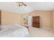 Spacious bedroom featuring a high ceiling and carpeted floors at 6258 Lancaster Ave, Castle Rock, CO 80104