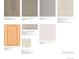 Variety of interior finish samples showcasing flooring, countertops, cabinets, and tile options at 16634 W 93Rd Way, Arvada, CO 80007