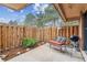 Private fenced backyard with patio, perfect for outdoor entertaining at 7995 E Mississippi Ave # C11, Denver, CO 80247