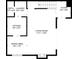 Layout of the first floor showing the living room, kitchen, dining area, foyer, bathroom, and laundry room at 7995 E Mississippi Ave # C11, Denver, CO 80247