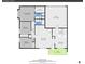 Detailed floorplan of a home layout showing dimensions for bedrooms, kitchen, living areas, and garage at 10116 Quivas St, Thornton, CO 80260