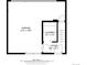 Floorplan of the first level including the foyer, garage, and laundry room with measurements provided at 4922 Lowell Blvd # 2, Denver, CO 80221