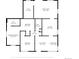 Floor plan of the house showcases layout with living room, kitchen, bedrooms, and bathroom at 2610 Poplar St, Denver, CO 80207
