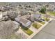 Overhead shot showcasing the house's roof and surrounding neighborhood at 20630 E Ithaca Pl, Aurora, CO 80013