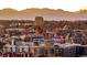 Stunning sunset view over the city with mountain views in the distance at 1700 Bassett St # 2117, Denver, CO 80202