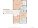 Detailed floor plan featuring bedrooms, bathrooms, and closet spaces on the upper level at 9928 Sylvestor Rd, Highlands Ranch, CO 80129