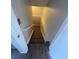 View of stairs from above with carpeted treads and white banister at 11644 Community Center Dr # 126, Northglenn, CO 80233