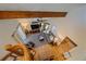 Living room with vaulted ceiling, hardwood floors, and a cozy sitting area at 4401 S Lincoln St, Englewood, CO 80113