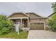 Charming two-story home with stone accents, covered porch and landscaped front yard at 13424 W 64Th Pl, Arvada, CO 80004