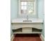 Bathroom sink with unique under-storage providing an open space at 958 S Columbine St, Denver, CO 80209