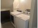 Convenient laundry room with washer and dryer at 12020 E Canal Dr, Aurora, CO 80011
