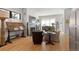 Bright and airy living room with natural light, stylish furniture, and fireplace at 354 Milwaukee St, Denver, CO 80206