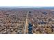 Areal view of a neighborhood filled with residential homes during daytime at 3613 Julian St, Denver, CO 80211