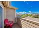 Enjoy the beautiful Colorado weather from this unit's private balcony with a comfortable chair at 4760 S Wadsworth Blvd # 302, Littleton, CO 80123