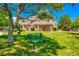 Charming townhome with well-maintained lawn, mature shade tree, and comfortable bench for enjoying the outdoors at 4760 S Wadsworth Blvd # 302, Littleton, CO 80123