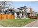 Charming home with a fenced yard and a tidy front porch at 4401 Vrain St, Denver, CO 80212