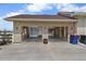 Attached two-car garage with open doors, revealing ample storage and workspace at 32501 E 137Th Way, Brighton, CO 80603