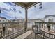 Cozy back deck with outdoor furniture and views of the neighborhood at 9227 Salida St, Commerce City, CO 80022
