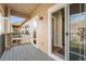 Balcony with sliding glass doors, views of the complex and access to the home at 6202 Kilmer Loop # 202, Golden, CO 80403