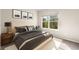 Comfortable bedroom featuring a large window and a stylish modern design with minimalist decor at 6202 Kilmer Loop # 202, Golden, CO 80403