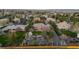 Aerial view of a home with mature trees and landscaping at 5925 Zinnia Ct, Arvada, CO 80004