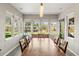 Sun-drenched dining room with backyard views and access to the patio at 5925 Zinnia Ct, Arvada, CO 80004