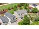 Aerial view highlighting the home's location, well-maintained landscaping, and proximity to neighborhood amenities at 19410 E Ithaca Pl, Aurora, CO 80013