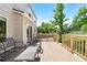 Relaxing back deck with outdoor seating, ideal for enjoying the backyard views and outdoor living at 19410 E Ithaca Pl, Aurora, CO 80013