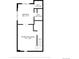 Basement floor plan featuring a bedroom, recreation room, bathroom, and walk-in closet at 19410 E Ithaca Pl, Aurora, CO 80013