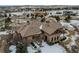 Luxury home with stone exterior, large backyard, and mountain views at 4691 Bandera Pl, Parker, CO 80134