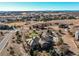 A luxury home sits amidst a picturesque landscape with beautiful greenery and mountain views in the distance at 4691 Bandera Pl, Parker, CO 80134