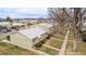 Aerial view showcasing the townhomes, landscaping, and surrounding neighborhood at 5721 W 92Nd Ave # 53, Westminster, CO 80031