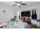 Bedroom view highlighting natural light, a ceiling fan, and neutral wall colors at 5721 W 92Nd Ave # 53, Westminster, CO 80031