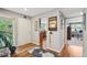 Entryway with hardwood flooring and access to other rooms at 9400 E Iliff Ave # 181, Denver, CO 80231