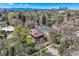 Beautiful aerial view of neighborhood homes near downtown Denver with mountain views at 171 N Franklin St, Denver, CO 80218