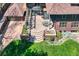 Aerial view of the home's backyard, showcasing a large patio and well-maintained lawn at 171 N Franklin St, Denver, CO 80218
