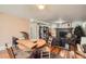 A finished basement featuring a fireplace, hardwood floors, and a bookshelf at 171 N Franklin St, Denver, CO 80218
