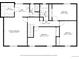 Upstairs floor plan showing bedrooms, bathrooms, walk in closet and hall at 9963 W Canyon Ave, Littleton, CO 80127