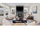 Inviting living room featuring a modern fireplace and comfortable seating, perfect for gatherings and relaxation at 138 Lullaby Ln, Castle Rock, CO 80109