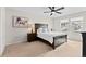 Serene main bedroom with neutral décor, ceiling fan, and plenty of natural light at 138 Lullaby Ln, Castle Rock, CO 80109