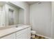 Bathroom with a granite vanity and a shower/tub combination at 48280 Shetland Dr, Bennett, CO 80102