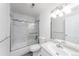 Bathroom featuring a walk-in shower with glass doors, modern fixtures, and ample lighting at 4779 White Rock Cir # B, Boulder, CO 80301