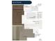 Selection of interior finishes including cabinetry, kitchen countertops, and flooring options at 8864 S Quemoy Ct, Aurora, CO 80016
