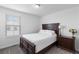 Cozy bedroom with a full size bed, a bedside table, and a light, offering a serene retreat at 1168 Elbridge Dr, Elizabeth, CO 80107